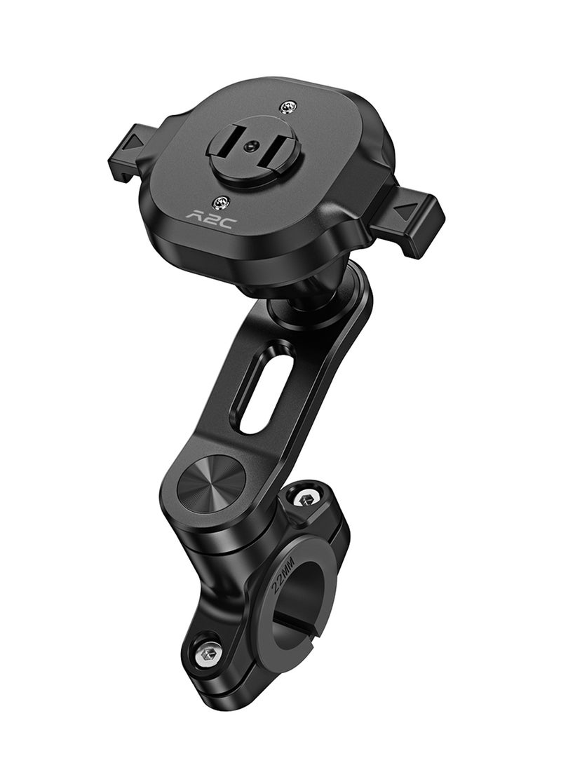 A2C One-Lock Ultra-Safe Bike Phone Mount Kit with MagSafe Case for iPhone 15 Pro – 1s Lock & Release, 360° Rotatable Aluminum Handlebar Holder, Never-Drop Design for MTB, Road & Trail Cycling - Image 1
